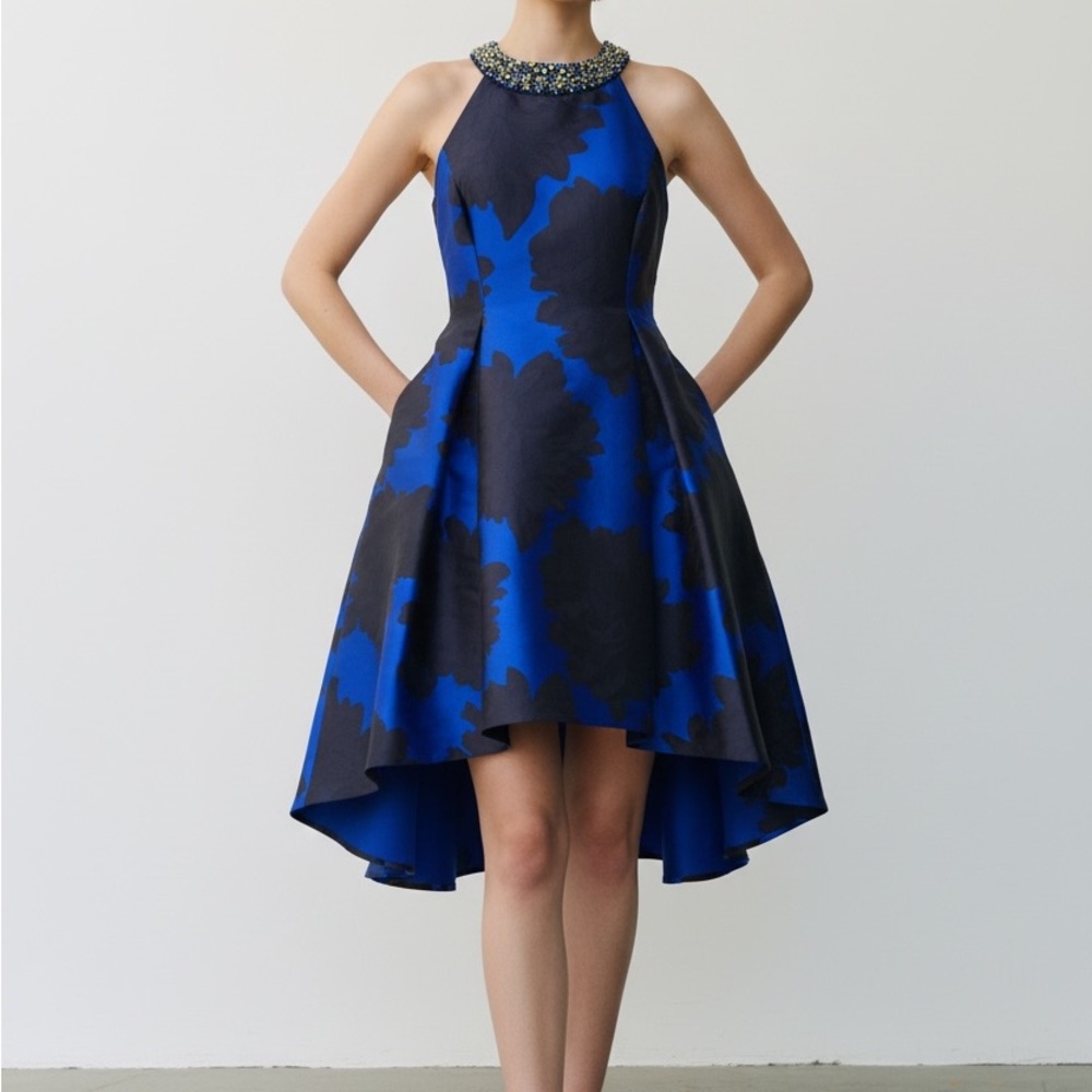 Adrianna Papell Navy and Black Dress